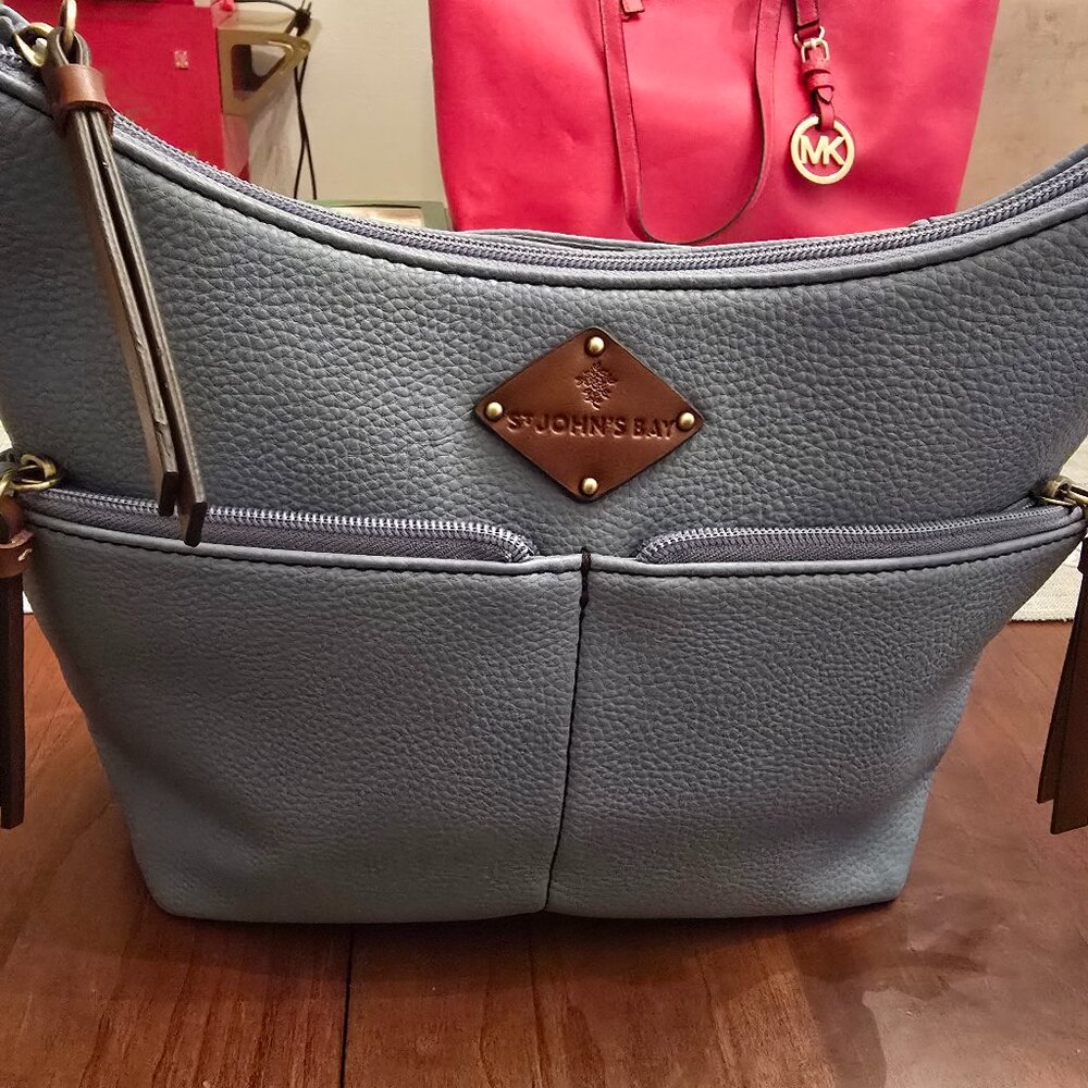St. John's Bay Light Blue Leather Purse
